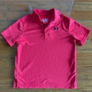 Under Armour Red Boys' Polo Shirt Size YXL